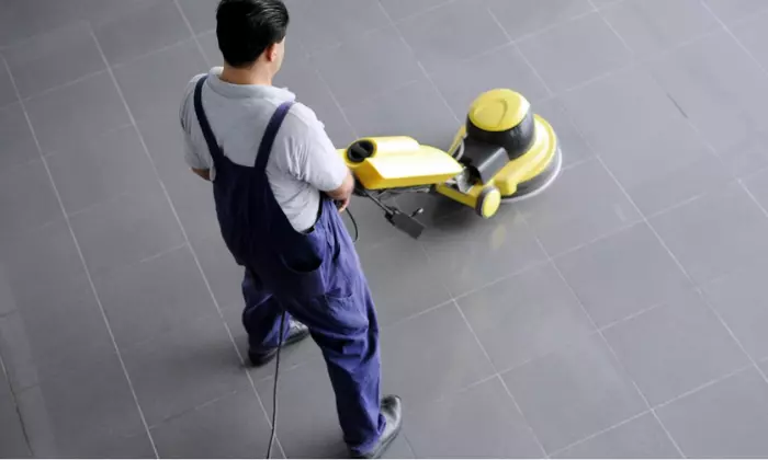 business floor cleaning